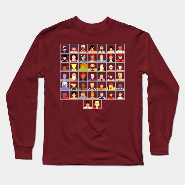 Select Your Character - Ultra Street Fighter 4 (Square) Long Sleeve T-Shirt by MagicFlounder